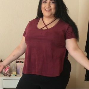 Plus size fashion Nova top